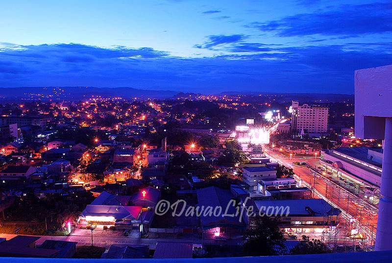Davao City at night