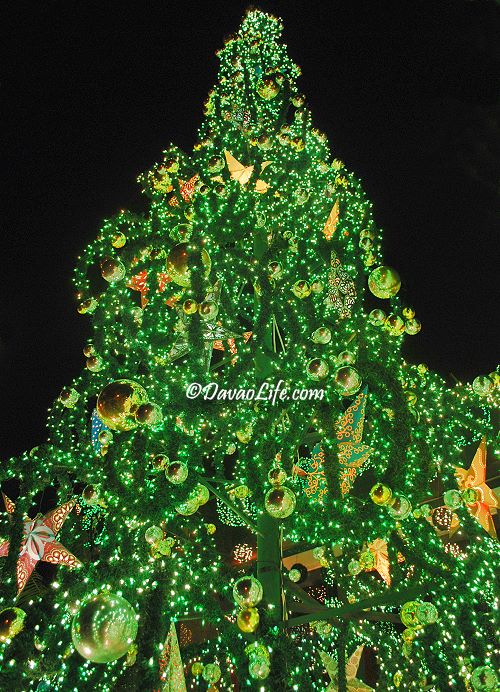 Mana Davao casa de artes y antigous in Bajada, Davao City lighted Christmas tree