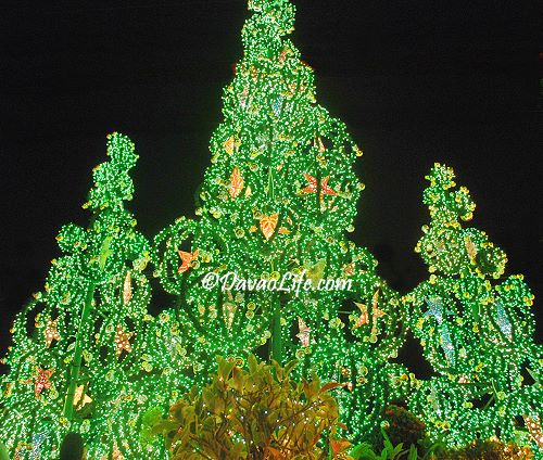 Mana Davao casa de artes y antigous in Bajada, Davao City - lighted christmas trees