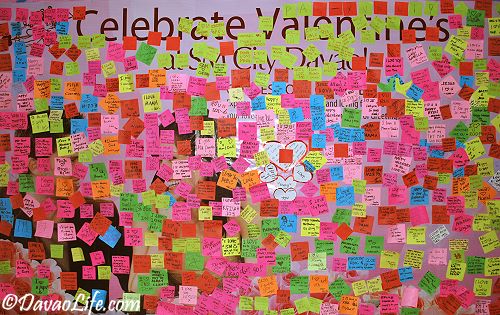 SM City Davao confessions of love Valentine wall of greetings
