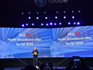 Globe President and CEO Ernest Cu announces Globe to be among the 1st carriers to commercially rollout 5G services in the Philippines.