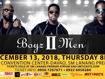Boyz II Men concert in SMX Davao December 2018