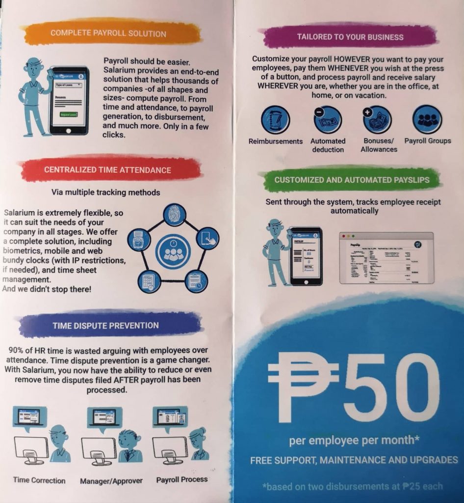Salarium Payroll software solutions and mobile app in Davao
