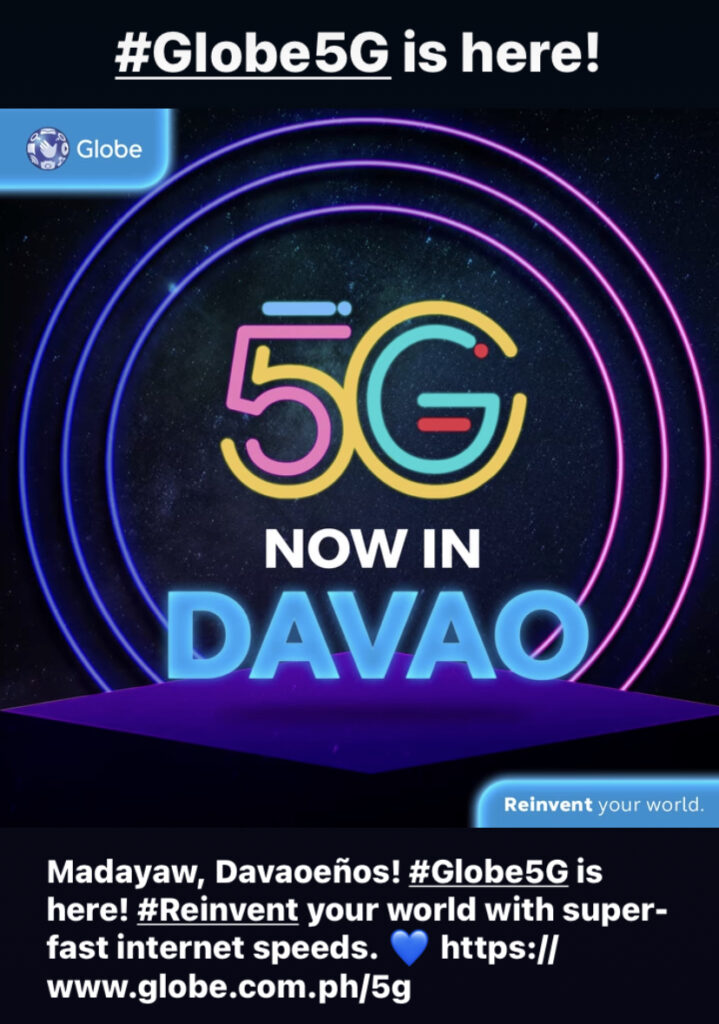 Globe Telecom 5G now in Davao City