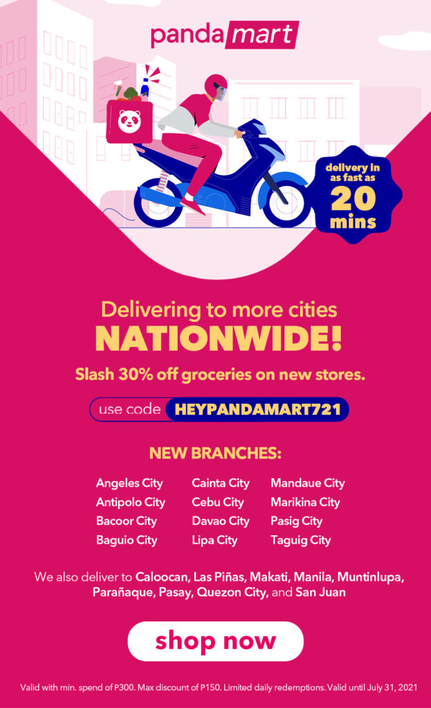 Pandamart now available in foodpanda app davao 
