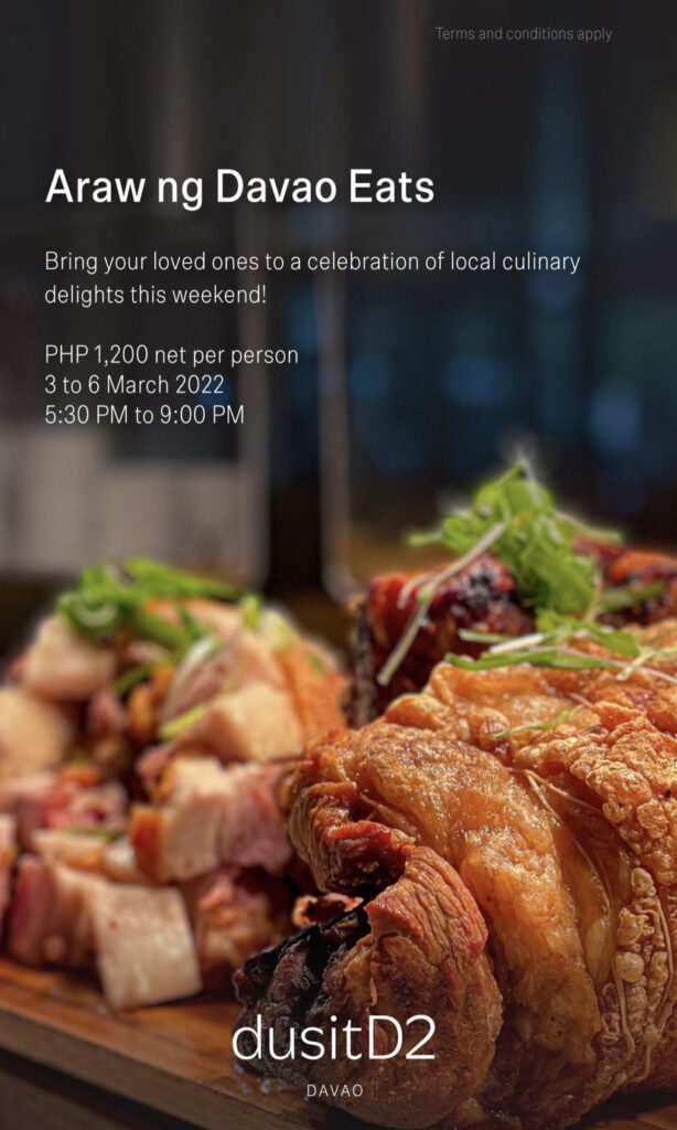 Araw ng Dabaw Eats at Dusit D2 Hotel Davao