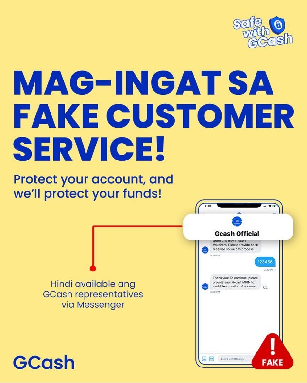 GCash Stay Safe Remidner
