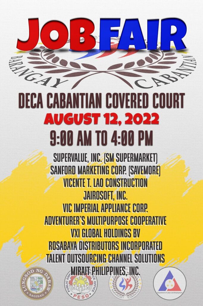 PESO Davao Job Fair in Cabantian August 2022