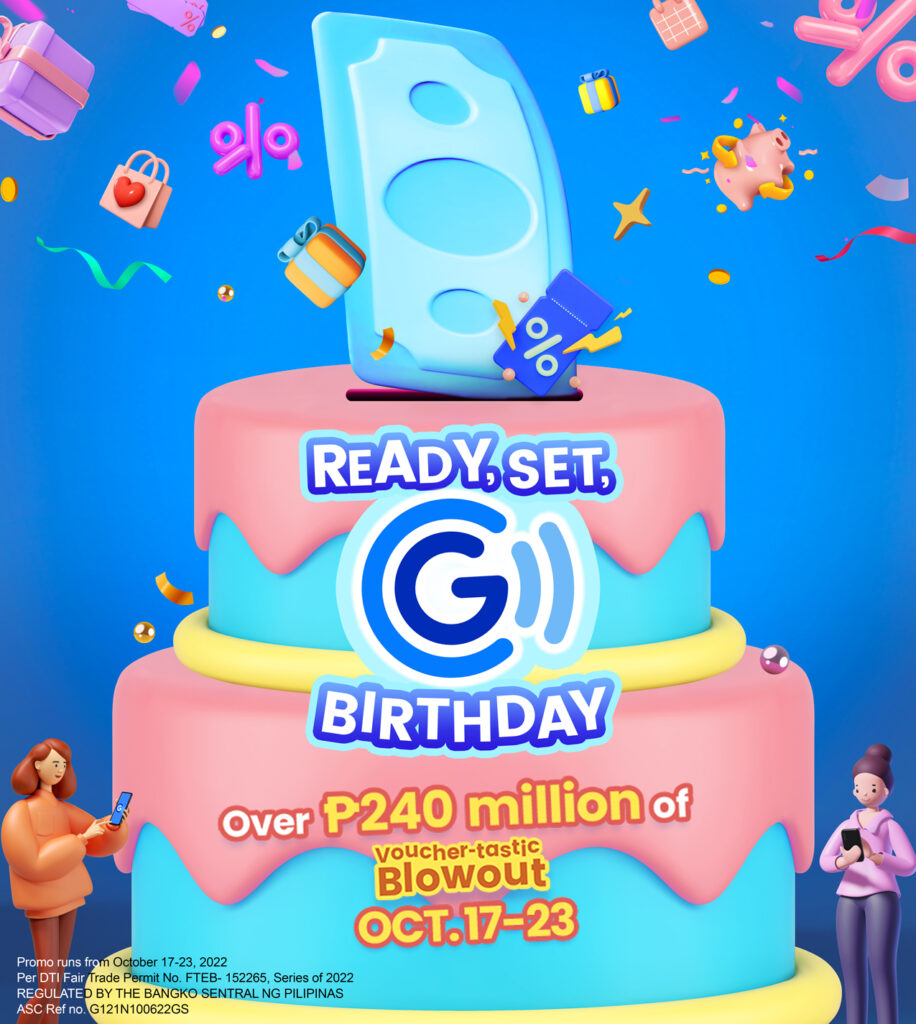 Mark Your Calendars, It’s GCash’s Birthday! On October 17 to 23, GCash is Celebrating its Birthday with Bigger Rewards and Exciting Deals