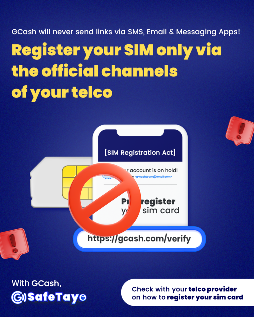 GCash Sim Card Reg Advisory